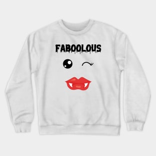 Faboolous Kawaii Vampire Face Crewneck Sweatshirt